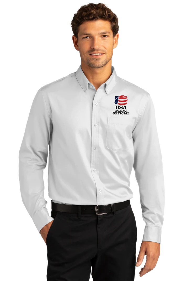 Port Authority® Long Sleeve SuperPro React™ Twill Shirt (Officials)